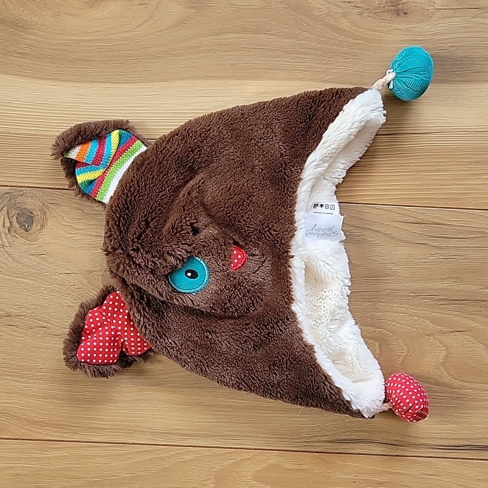 *3/$15* Stephan Baby Fun Winter Stocking Cap Toddler Size Brown Fuzzy